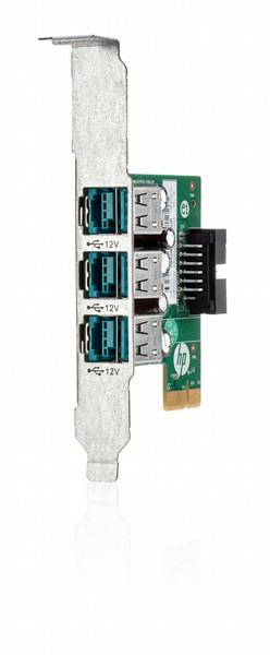HP rp5800 USB-Karte mit 3 Anschlüssen und eigener Stromversorgung (12 V)