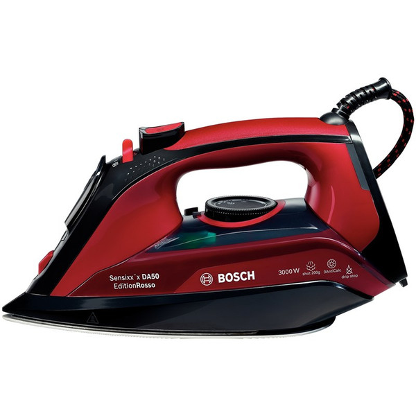 Bosch TDA503001P Steam iron 3000W Black,Red iron