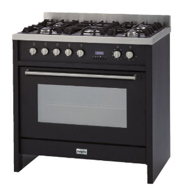 Pelgrim NF980ANTA Freestanding Gas hob B Black cooker