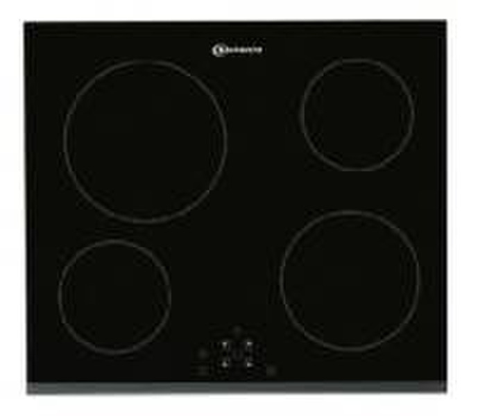 Bauknecht ETP 6640 IN Встроенный Ceramic hob Черный