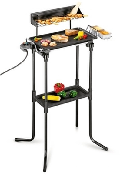 Princess Table Chef BBQ DeLuxe Grill Kettle Electric 2000W Black