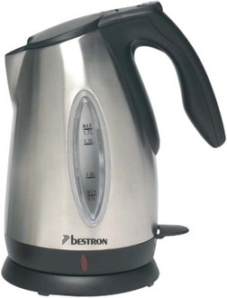 Bestron DXB6848 stainless steel kettle jug 1.7l 2200W Schwarz, Silber Wasserkocher