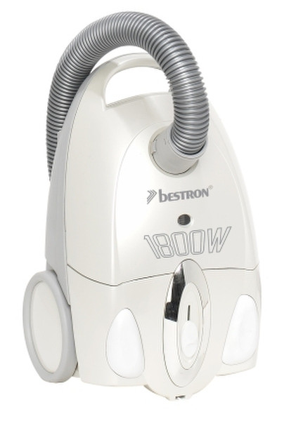 Bestron DVC1830E vacuum cleaner 1800Вт Cеребряный, Белый