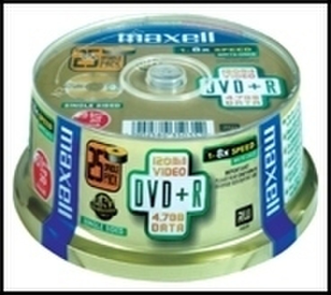 Maxell DVD+R 4.7GB For Data, 50-spindle 4.7GB DVD+R 50pc(s)