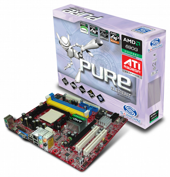 Sapphire PE-AM2RS690MH - PURE Element 690G Socket AM2 Micro ATX motherboard