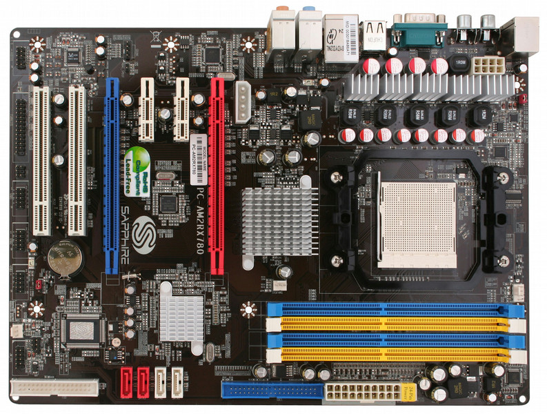 Sapphire PC-AM2RX780 AMD 770 Socket AM2 ATX motherboard