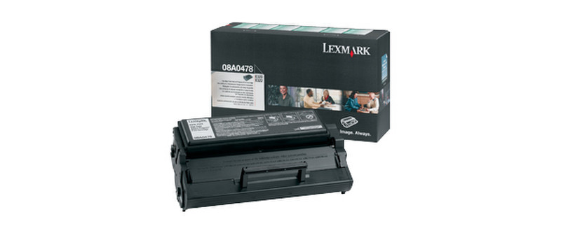 Lexmark 08A0478 6000pages Black laser toner & cartridge