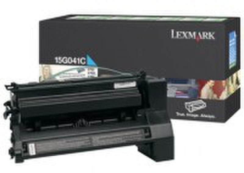 Lexmark 15G041C Картридж 6000страниц Бирюзовый тонер и картридж для лазерного принтера