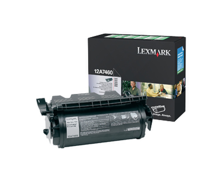 Lexmark 12A7460 Картридж 5000страниц Черный тонер и картридж для лазерного принтера