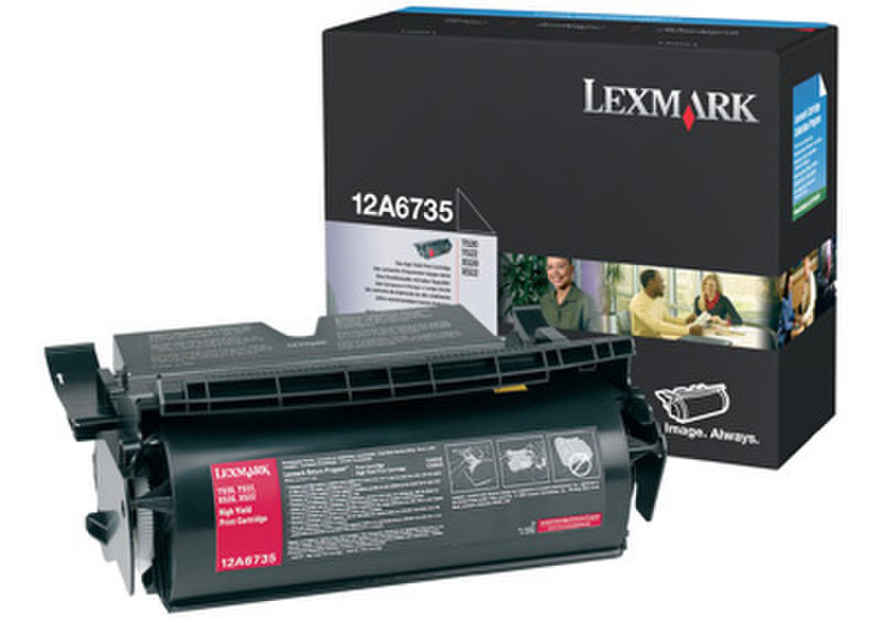 Lexmark 12A6735 Картридж 20000страниц Черный тонер и картридж для лазерного принтера