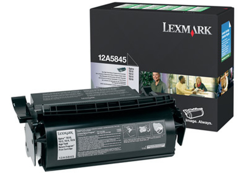 Lexmark 12A5845 Cartridge 25000pages Black laser toner & cartridge