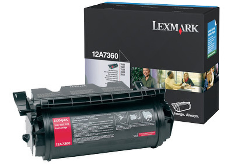 Lexmark 12A7360 5000страниц Черный тонер и картридж для лазерного принтера
