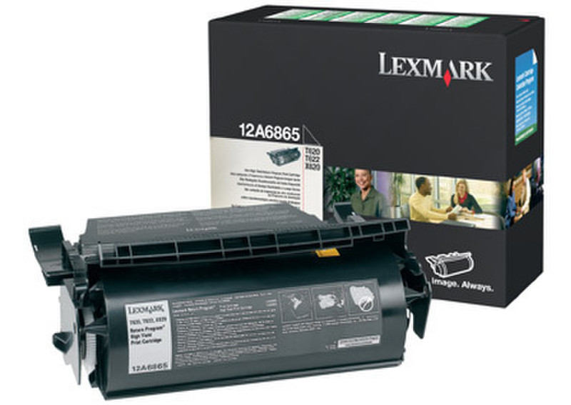 Lexmark 12A6865 Картридж 30000страниц Черный тонер и картридж для лазерного принтера