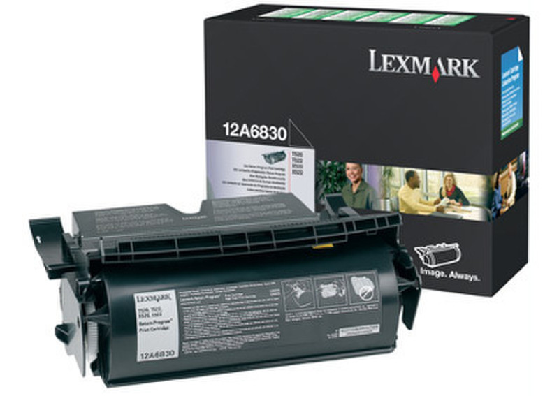 Lexmark 12A6830 Картридж 7500страниц Черный тонер и картридж для лазерного принтера