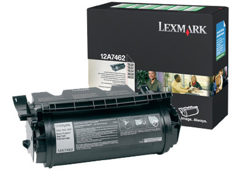 Lexmark 12A7462 Cartridge 21000pages Black laser toner & cartridge