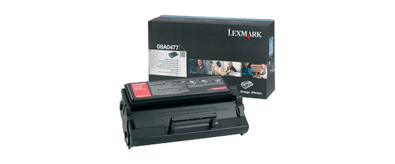 Lexmark 08A0477 6000pages Black laser toner & cartridge