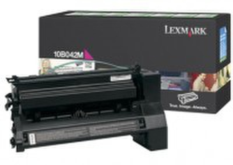 Lexmark 10B042M Картридж 15000страниц Маджента тонер и картридж для лазерного принтера