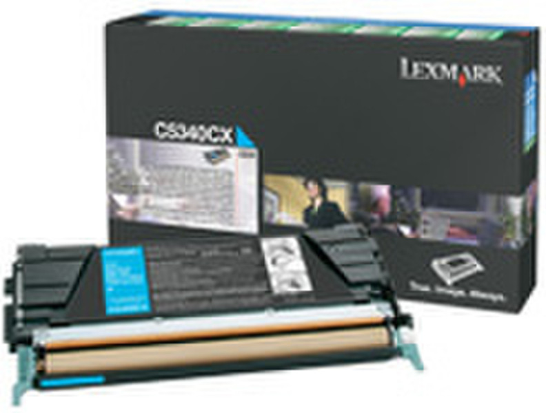Lexmark C5340CX Картридж 7000страниц Бирюзовый тонер и картридж для лазерного принтера