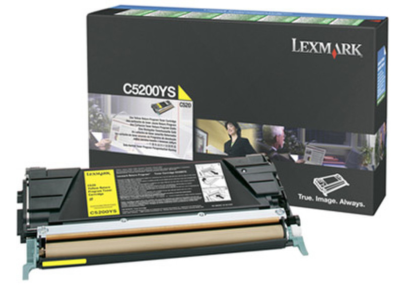 Lexmark C5200YS Cartridge 1500pages yellow laser toner & cartridge
