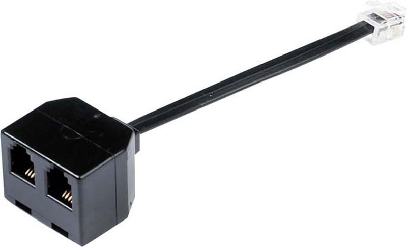 Jabra 1600-289 RJ10 2xRJ10 Black cable interface/gender adapter