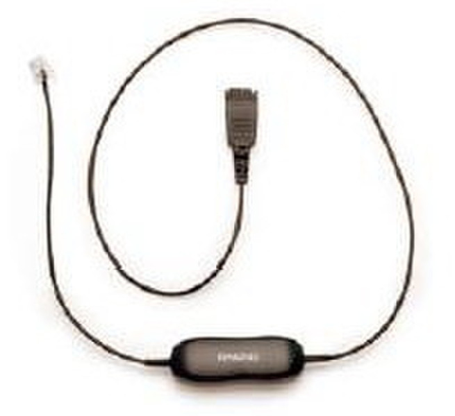Jabra Cord for Alcatel, 500mm + 3.5m 3.5м Черный телефонный кабель