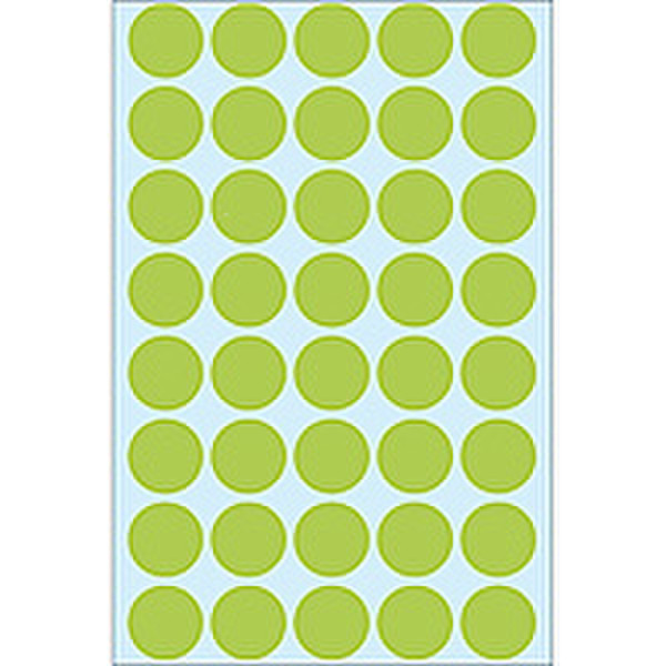 HERMA Etiket rond 19mm groen/pak 1280 1280pc(s) self-adhesive label