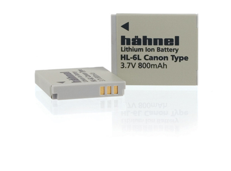 Hahnel HL-6L for Canon Digital Camera Литий-ионная (Li-Ion) 800мА·ч 3.7В аккумуляторная батарея