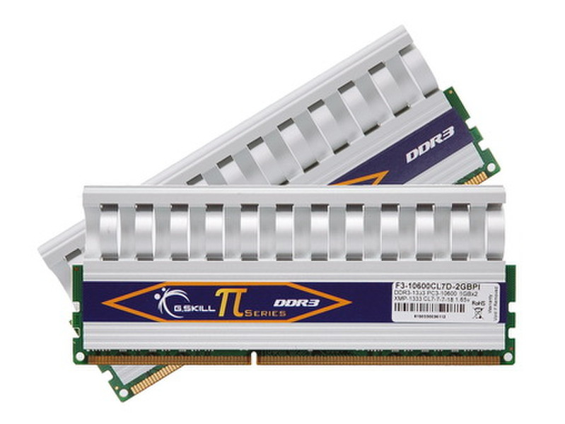 G.Skill PI DDR3 PC 10600 CL7 2GB kit 2GB DDR3 1333MHz memory module