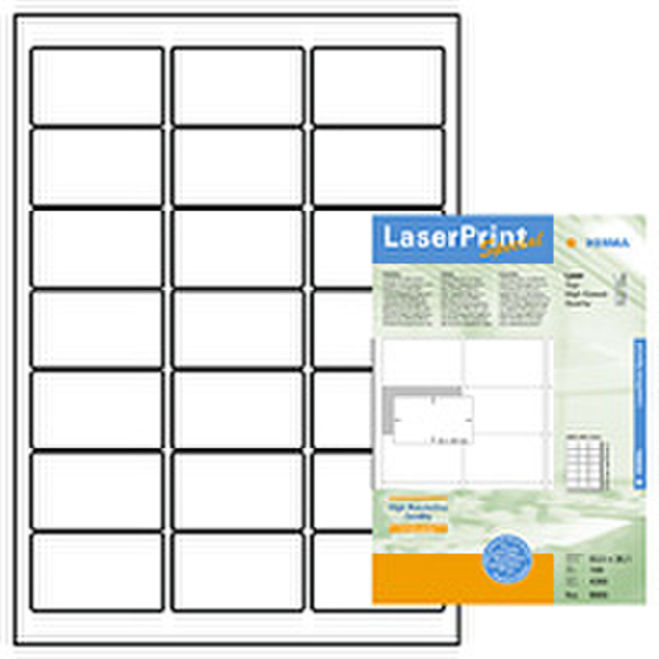 HERMA labels top-high-speed 63,5x38,1 LaserPrint Special 4200pcs. 4200Stück(e) selbstklebendes Etikett