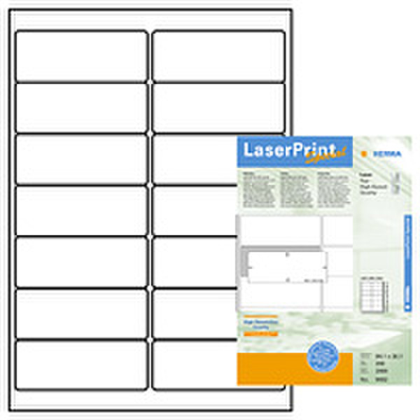 HERMA labels top-high-speed 99,1x38,1LaserPrint Special 2800pcs. 2800pc(s) self-adhesive label