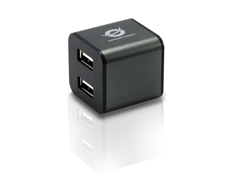 Conceptronic C4USB2CUBEG 480Mbit/s Black,Grey interface hub