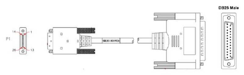 Nortel DTE RS-530 serial cable networking cable