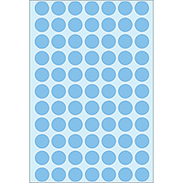 HERMA Etiket rond 13mm blauw/ds 2464 2464pc(s) self-adhesive label