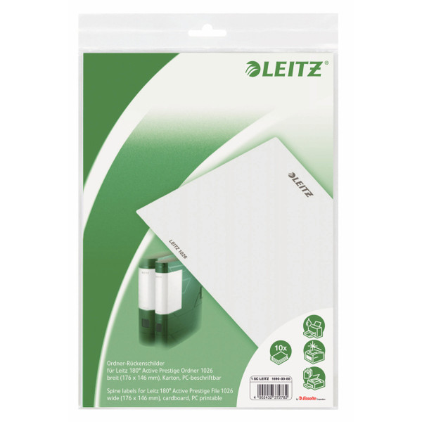 Leitz Folder labels, grey Серый самоклеящийся ярлык