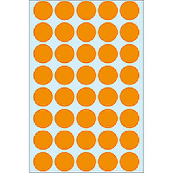 HERMA Etiket rond 19mm oranje/ds 960 960pc(s) self-adhesive label