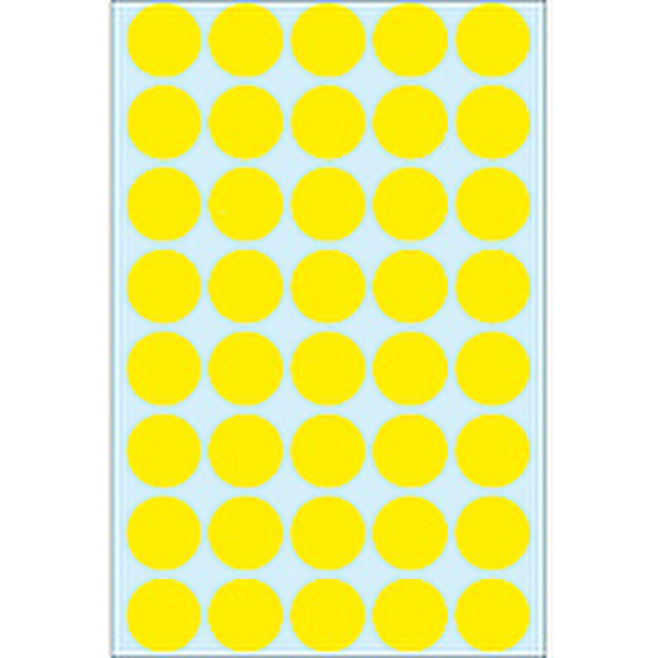 HERMA Etiket rond 19mm geel/ds 1280 1280pc(s) self-adhesive label