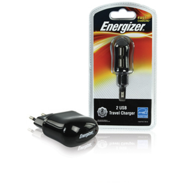 Energizer EZ-USBCL04 Indoor Black mobile device charger