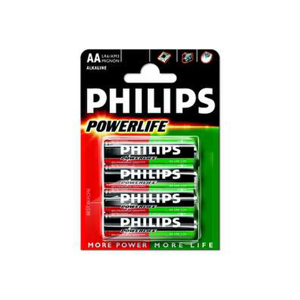 Philips AA/R6 Powerlife battery Щелочной 1.5В батарейки