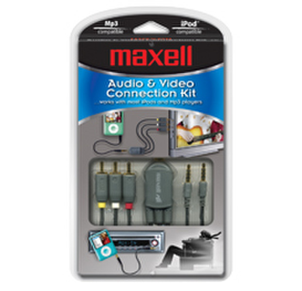 Maxell Kit 6x Audio & Video Connection Kit (P-23) 3.5mm 3.5mm audio cable