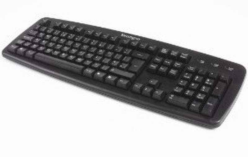 Kensington ValuKeyboard Black (US) USB+PS/2 QWERTY Schwarz Tastatur