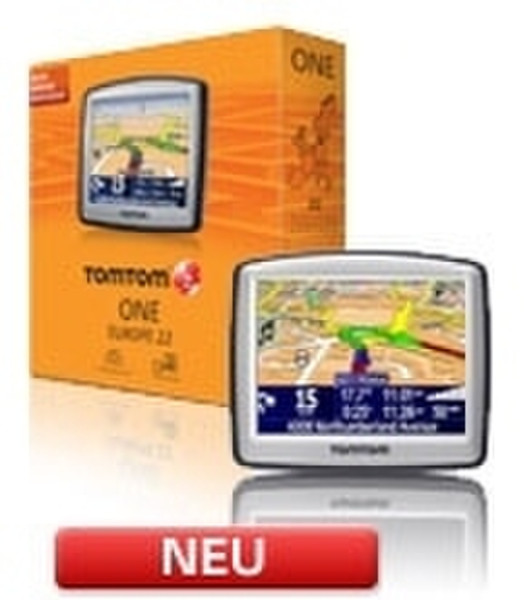 TomTom ONE Europe Traffic Портативный ЖК Сенсорный экран 148г навигатор