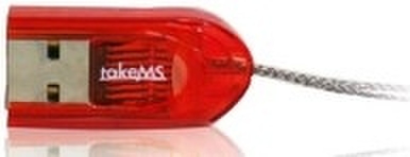 takeMS Mobile Drive 2in1 USB 2.0 Red card reader