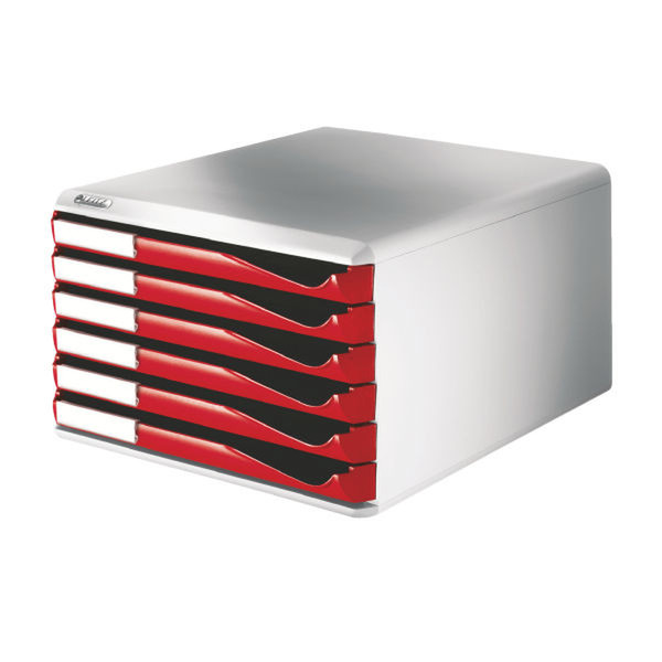 Leitz Form Set (6 drawers) Red Rot Box & Organizer zur Aktenaufbewahrung