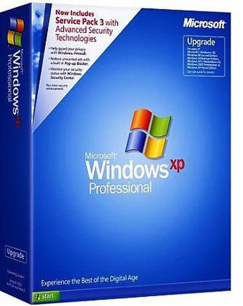 Microsoft Windows XP Professional SP3 English 1pk