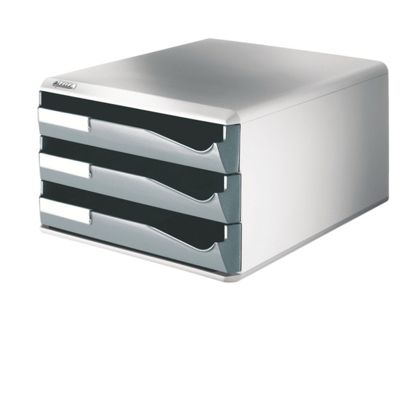 Leitz Post Set (3 drawers) Grey file storage box/organizer