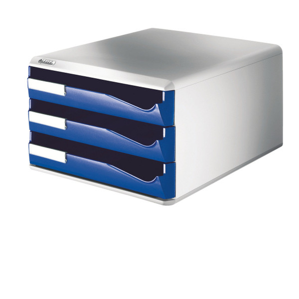 Leitz Post Set (3 drawers) Blue Blau Box & Organizer zur Aktenaufbewahrung