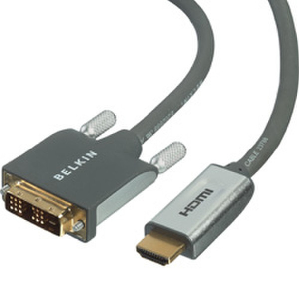 Belkin Premium Series HDMI/DVI-D Cable 3m HDMI DVI-D Grau
