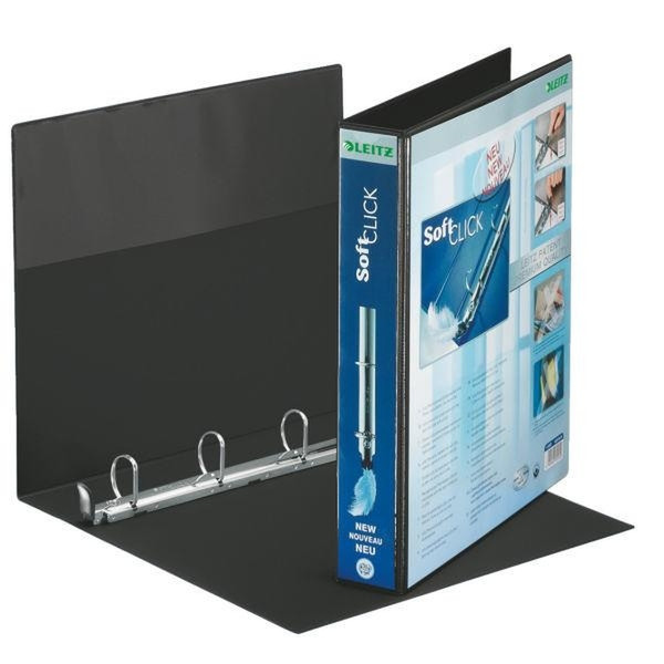 Leitz Presentation Binder Premium Black 4 x 30 mm Schwarz Ringmappe