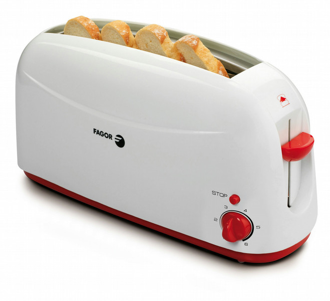 Fagor TTE-955 1slice(s) 920W Red,White toaster