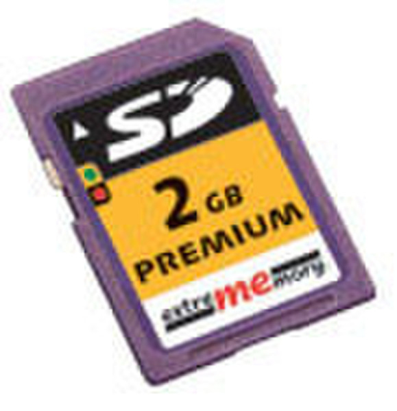 Extrememory SD Card 2048MB Premium 2GB SD Speicherkarte